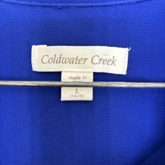 5/$25 coldwater creek button up shirt large - Picture 3 of 3